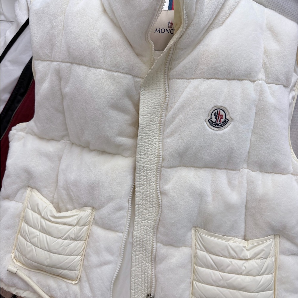 Moncler Kids White Puffer Jacket